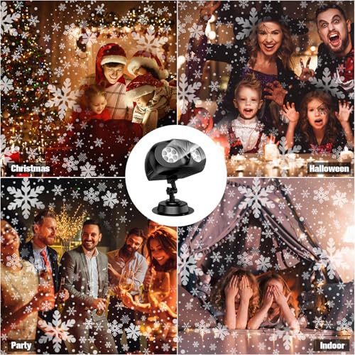 3D Ocean Wave & 72 HD Patterns Holiday Projection Light with Remote T574333