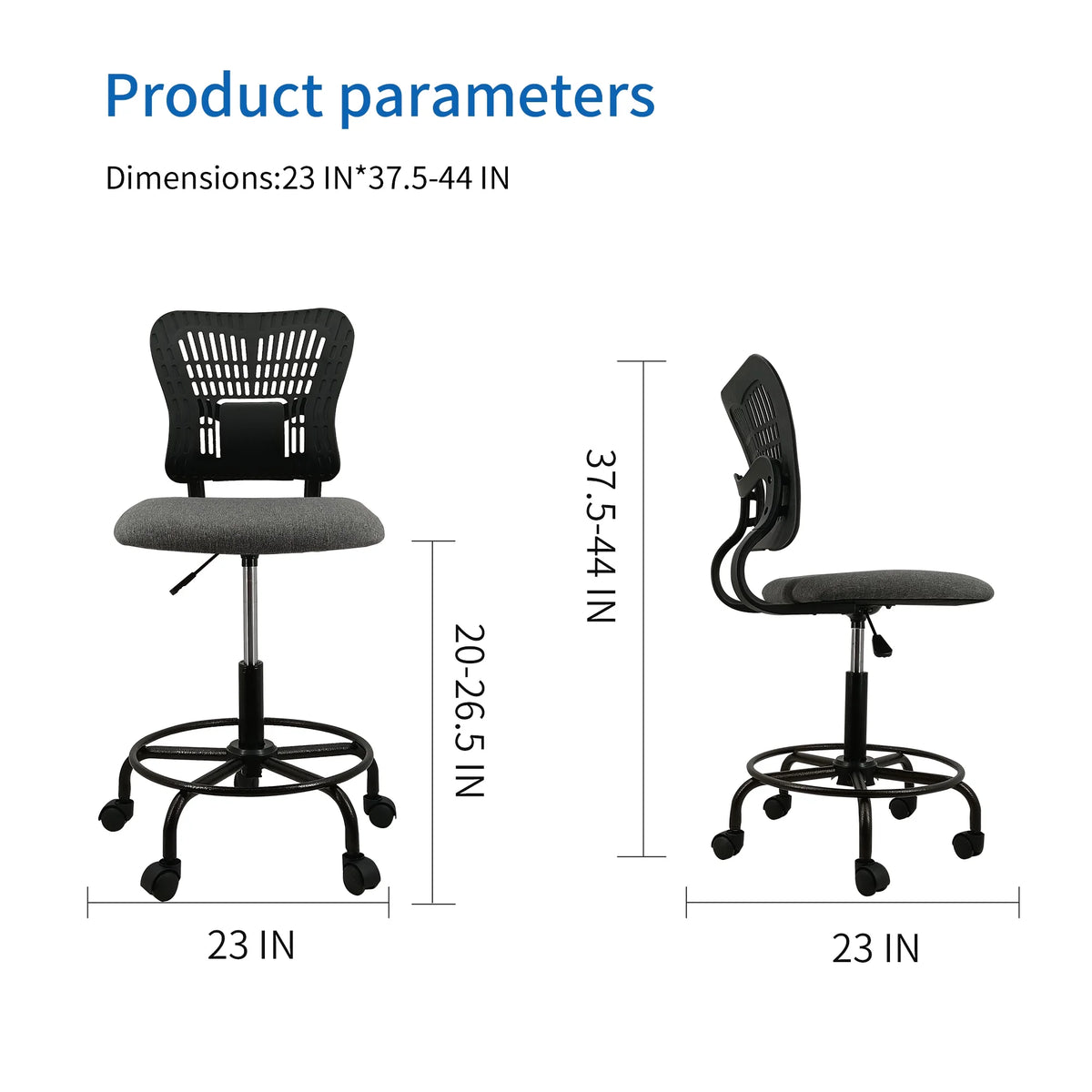Ergonomic Tall Adjustable Office Drafting Chair D93634