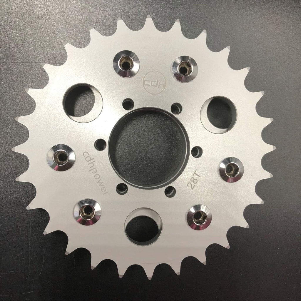 Disc Brake Rotor Adapter and 28T Sprocket for Gas Motorized Bicycle Pack of 2 E761