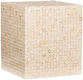 Ivory Square Accent Table V71166
