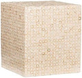 Ivory Square Accent Table V71166