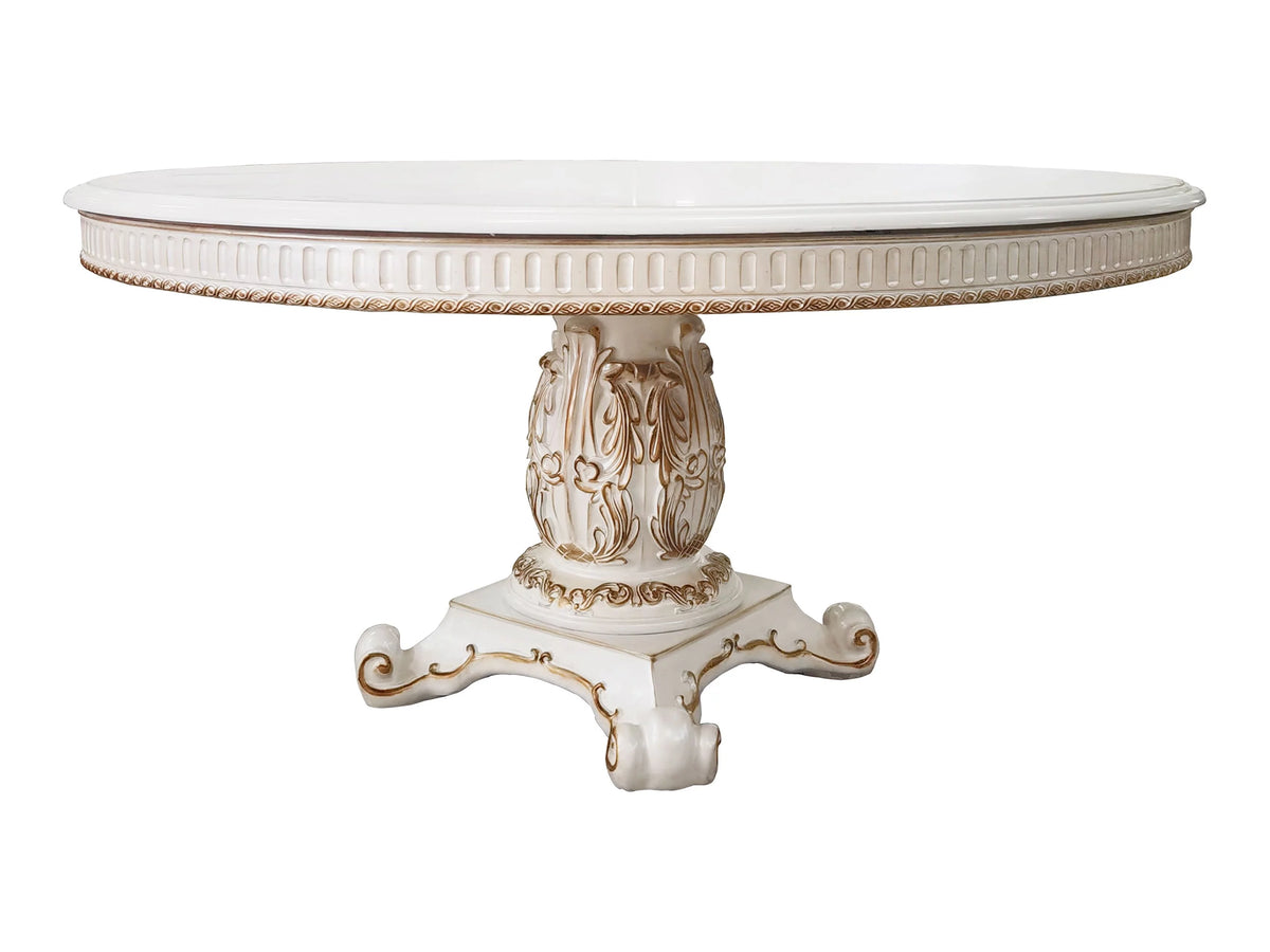 Wooden Round Dining Table with Pedestal Q363796