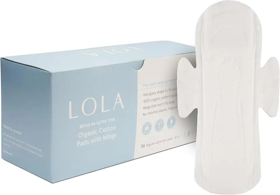 Organic Cotton Ultra Thin Pads with Wings 36 Count K36255