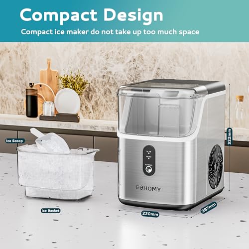 Countertop Nugget Ice Maker with Ice Scoop & Basket C121