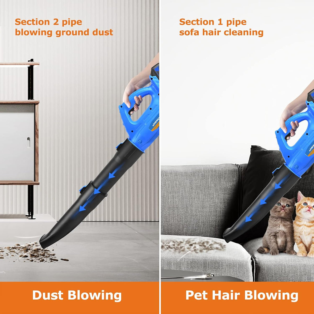 21V 4.0Ah Cordless Leaf Blower with Battery and Charger U741501