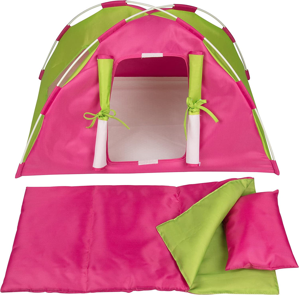 Doll Camping Bed Tent with Sleeping Bag & Pillow L857