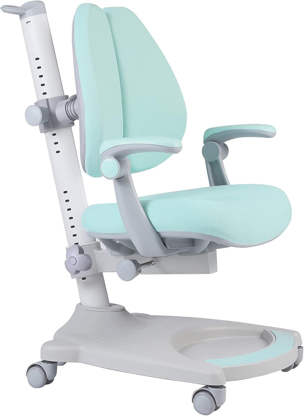Ergonomic Kids Desk Chair, Adjustable Height and Seat Depth, Pink+White W542006