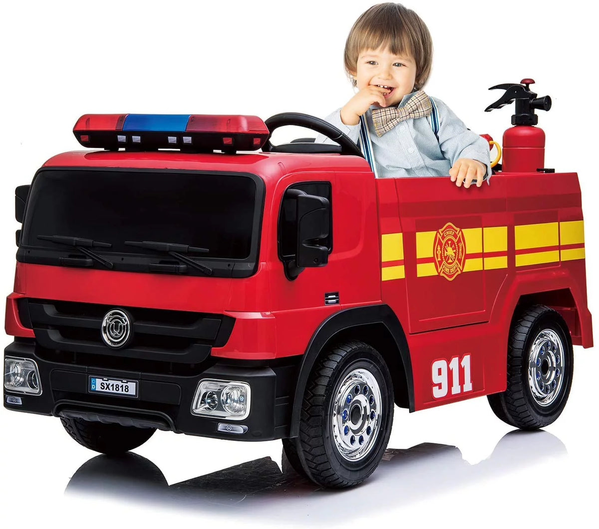 12V Battery Powered Ride On Fire Truck S2049