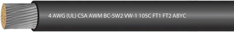 4 AWG Tinned Copper Boat Battery Cable Y7258