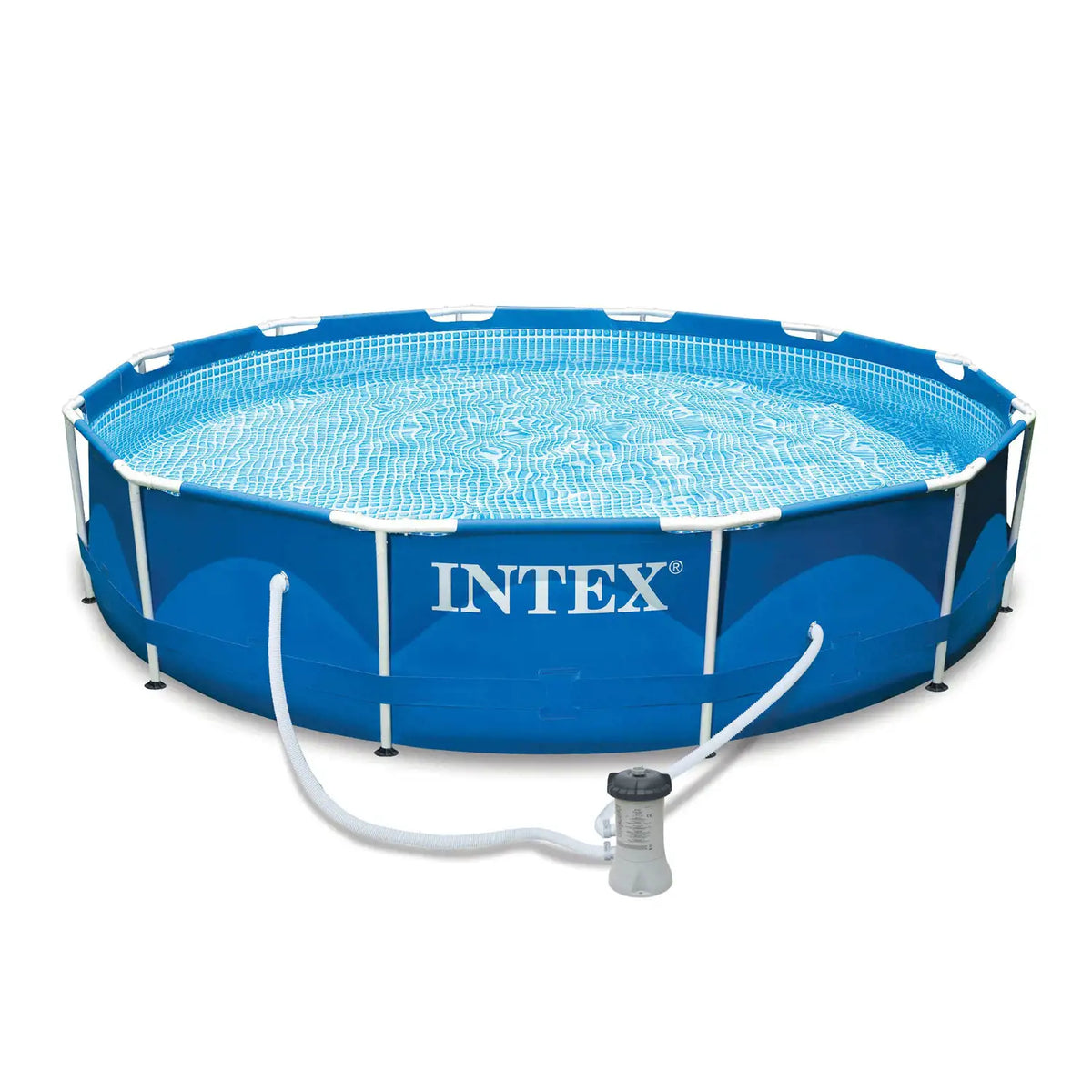 12'x30 Metal Frame Swimming Pool with Filter Pump S6547