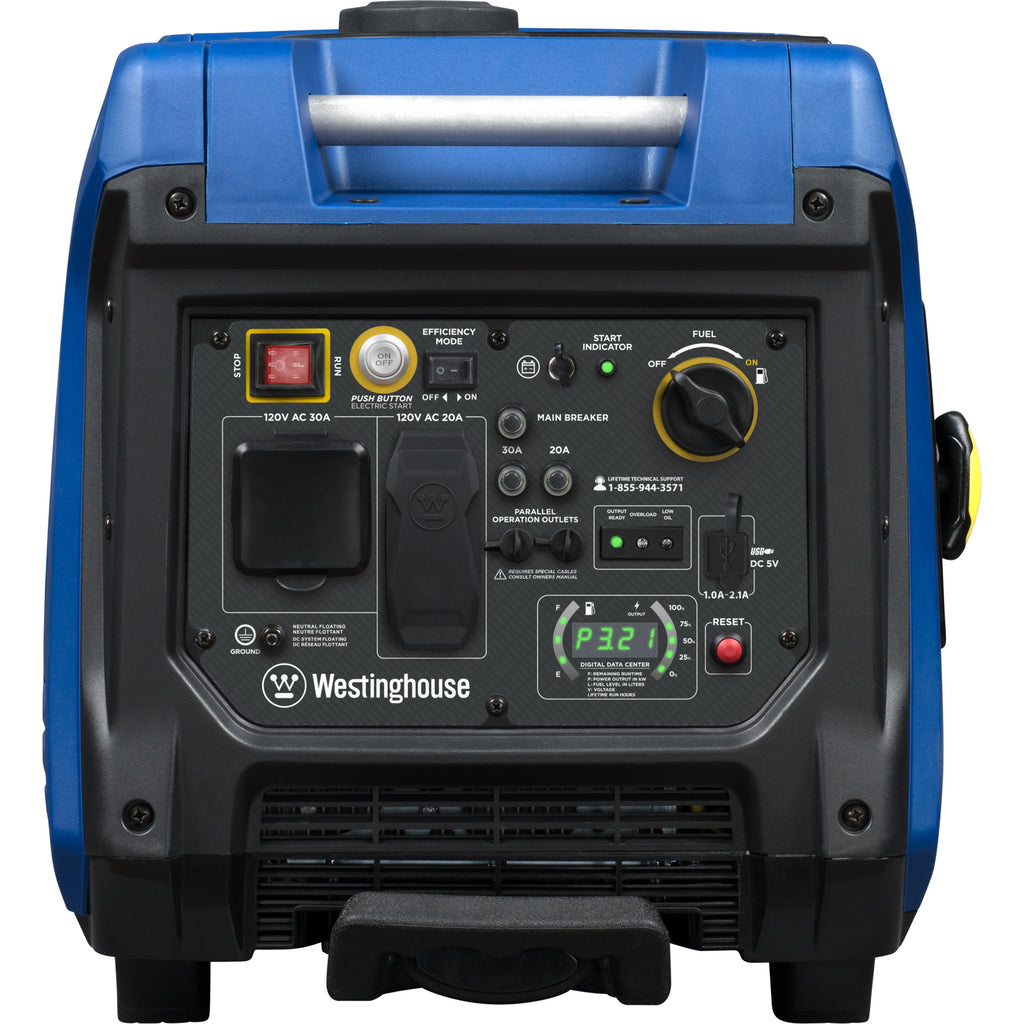 5000 Peak Watt Gas Powered Portable Inverter Generator with Electric Start T854