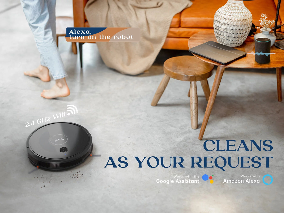 Robot Vacuum Cleaner with Mapping Technology, 2600Pa, 150 mins Runtime, Ultra-Slim T30317