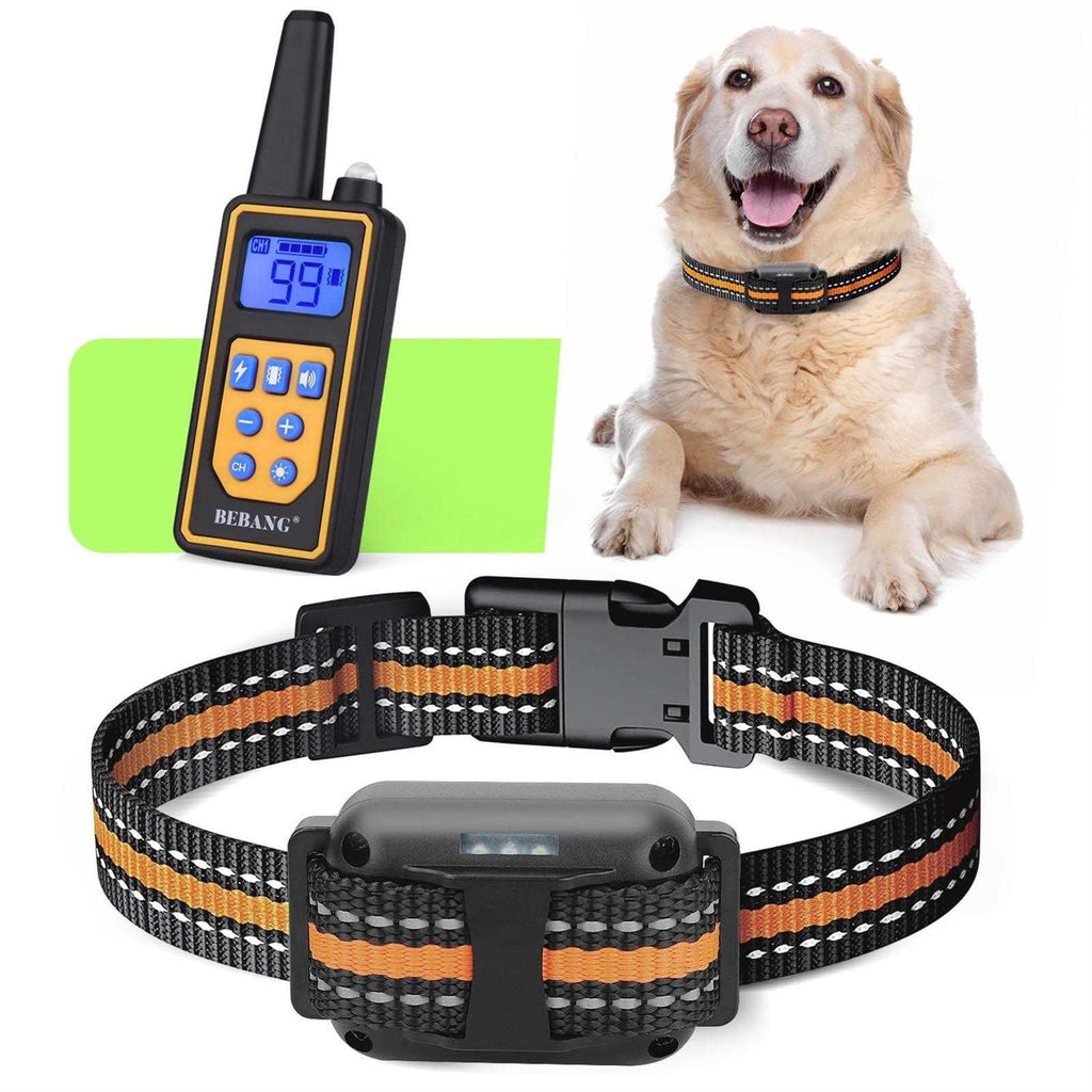 2600FT Dog Training Collar with Remote 3 Modes Beep Vibration Shock C694