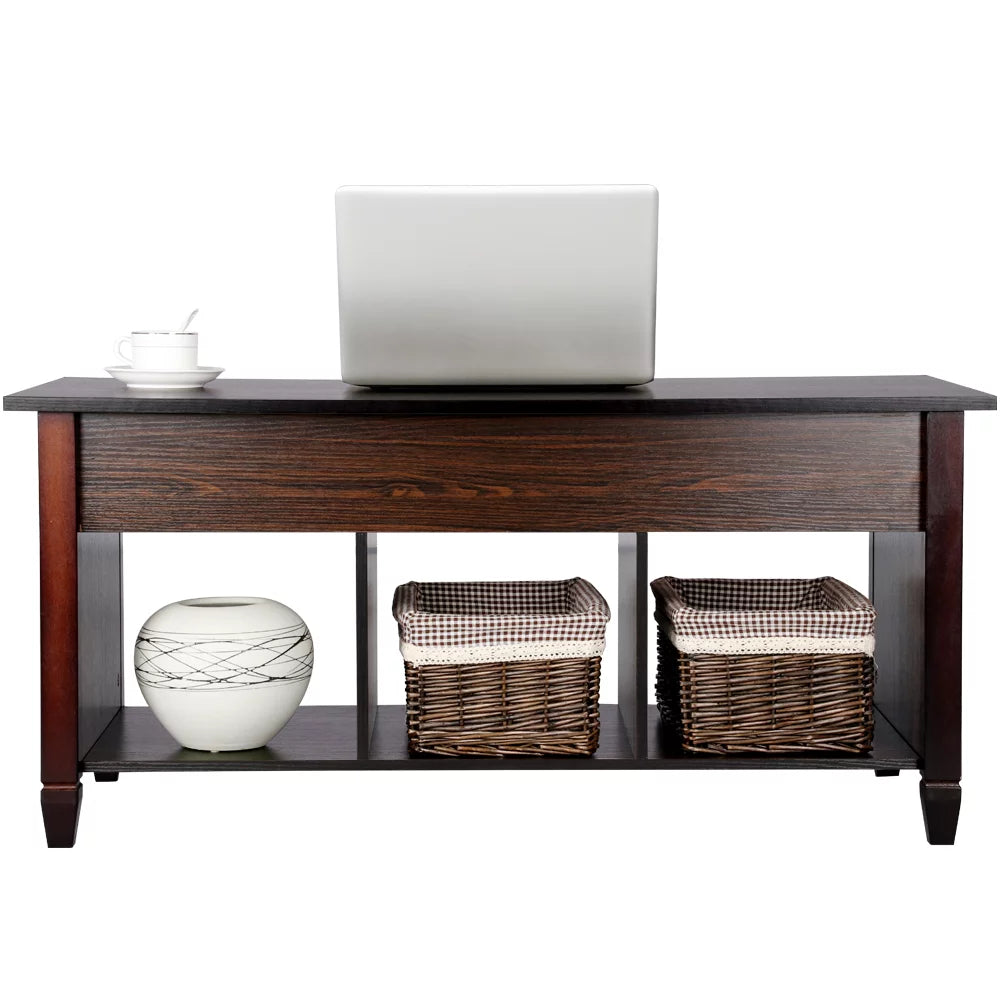 Modern Lift Top Coffee Table with 3 Storage Compartments C704905