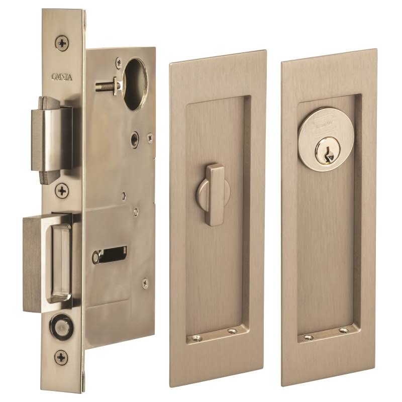Keyed Entry Single Cylinder Pocket Door Lock K352