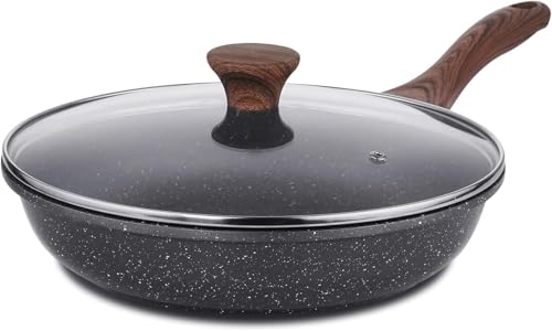 Nonstick Ceramic Frying Pan Skillet with Lid, 12.5 Inch M629682