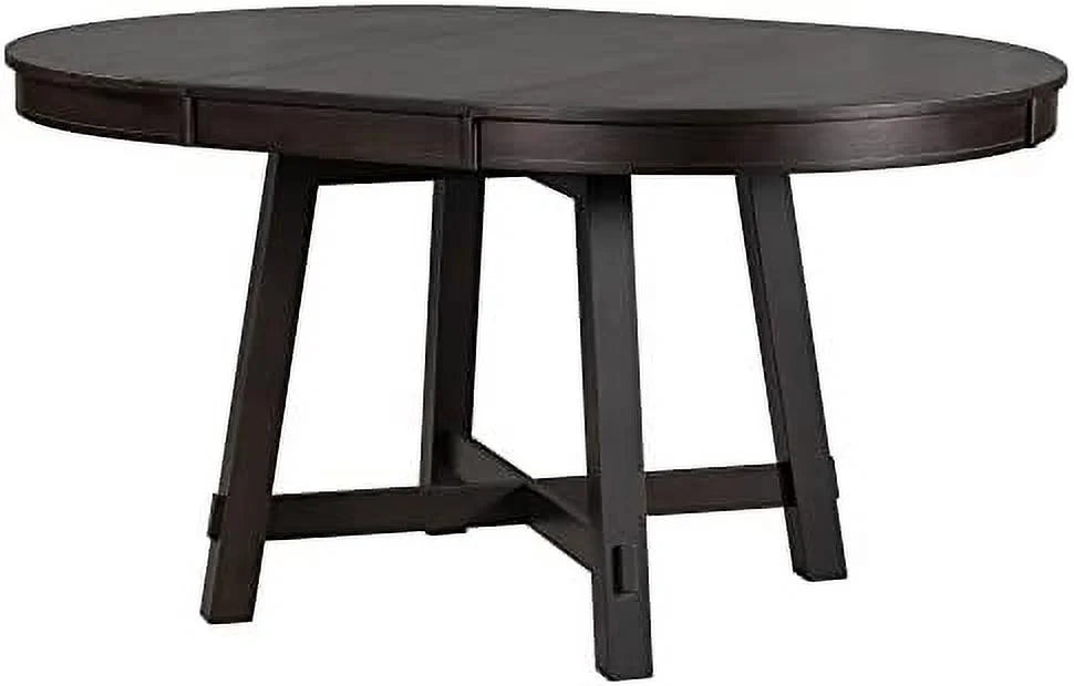 Round Extendable Wood Dining Table with 16" Leaf P3059