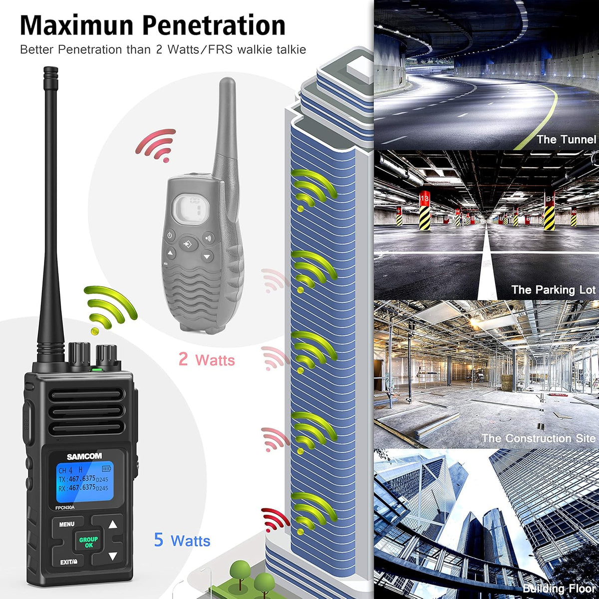 5W Two Way Radios 6 Packs Q5265