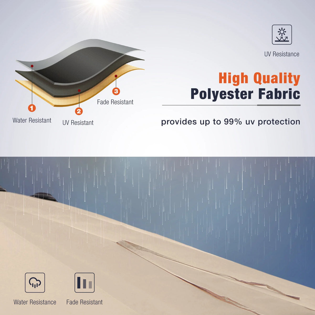 13FT Double Sided Patio Umbrella with Crank Handle I35815