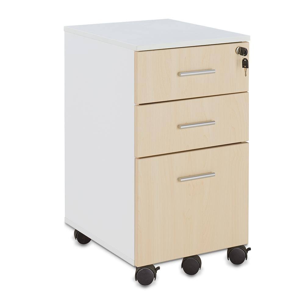 Light Maple Mobile Pedestal Box File N105