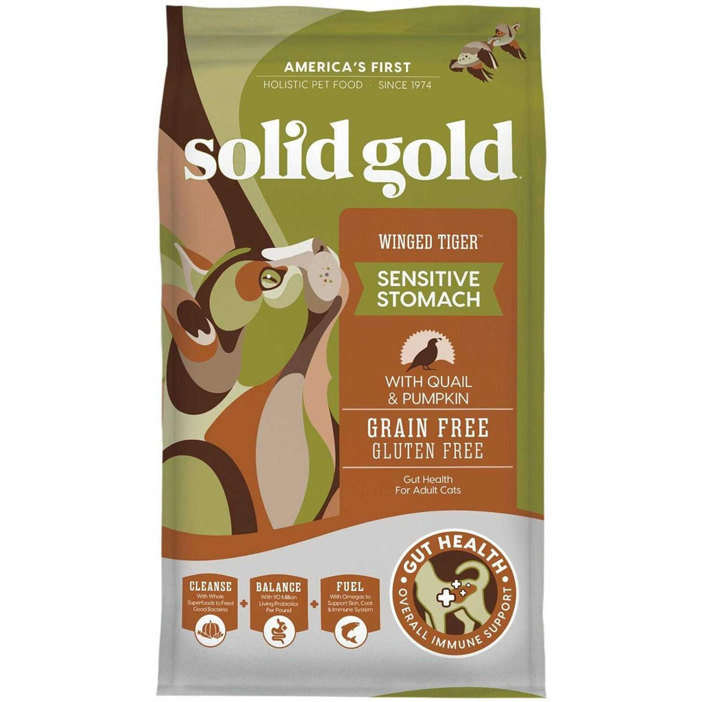 Solid Gold Winged Tiger Quail & Pumpkin Adult Dry Cat Food Q25809