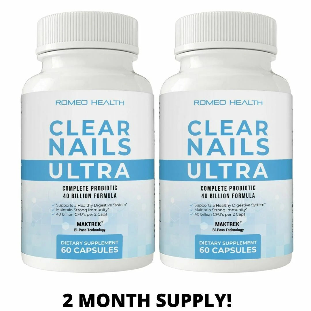 Clear Nails Ultra Extra Strength Formula Antifungal Probiotic Pills 60CT L210
