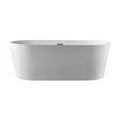 Acrylic 67 in. x 32 in. Freestanding Soaking Bathtub Y950384