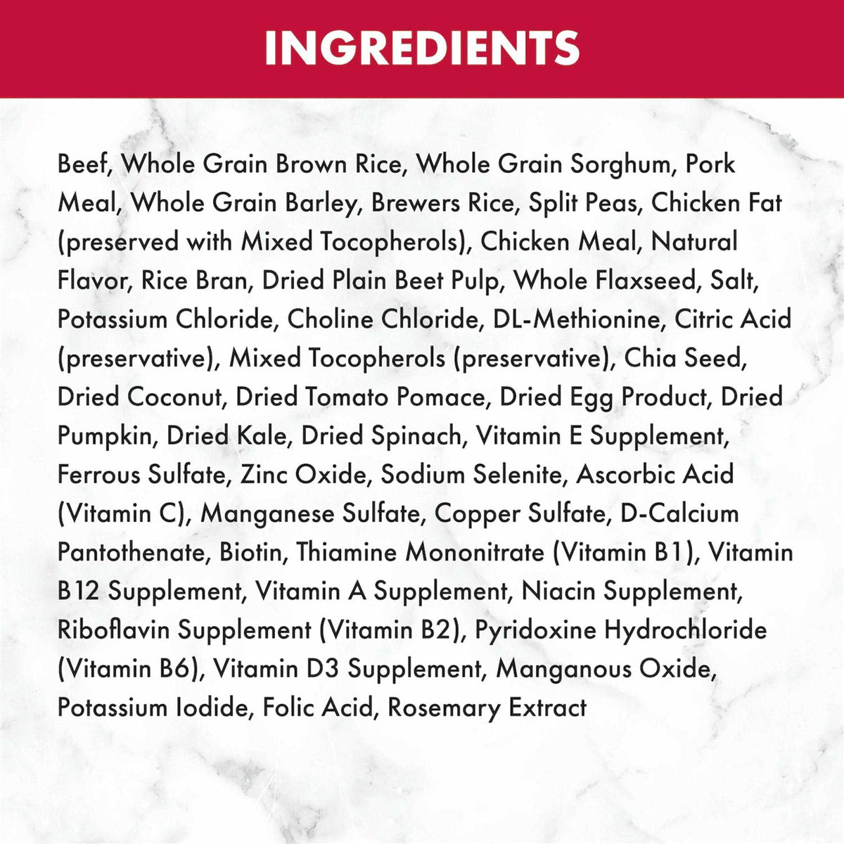 Adult Beef Rice Dry Dog Food Y656