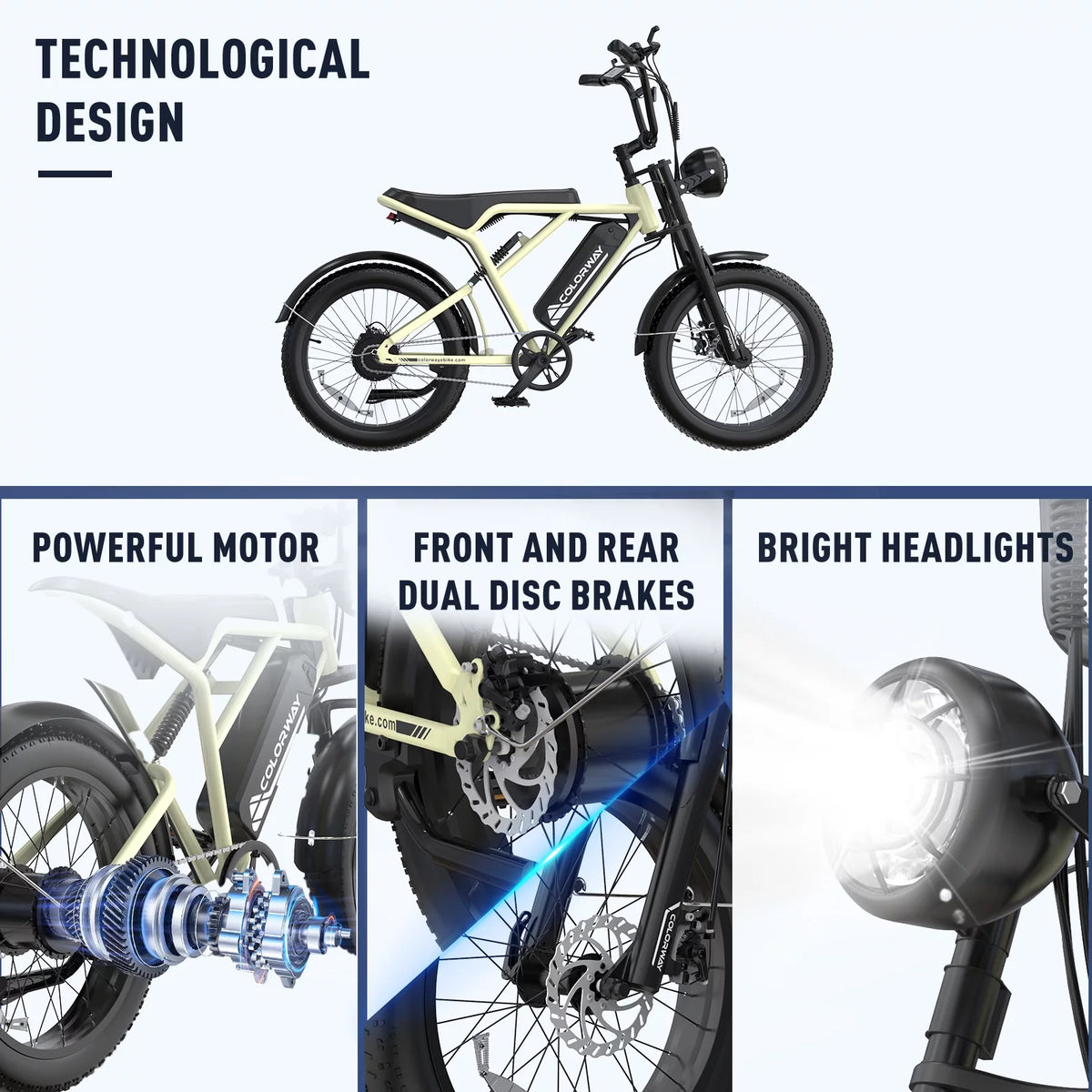 750W Electric Bike 20X4.0 Fat Tire 48V 15Ah Battery Q8754