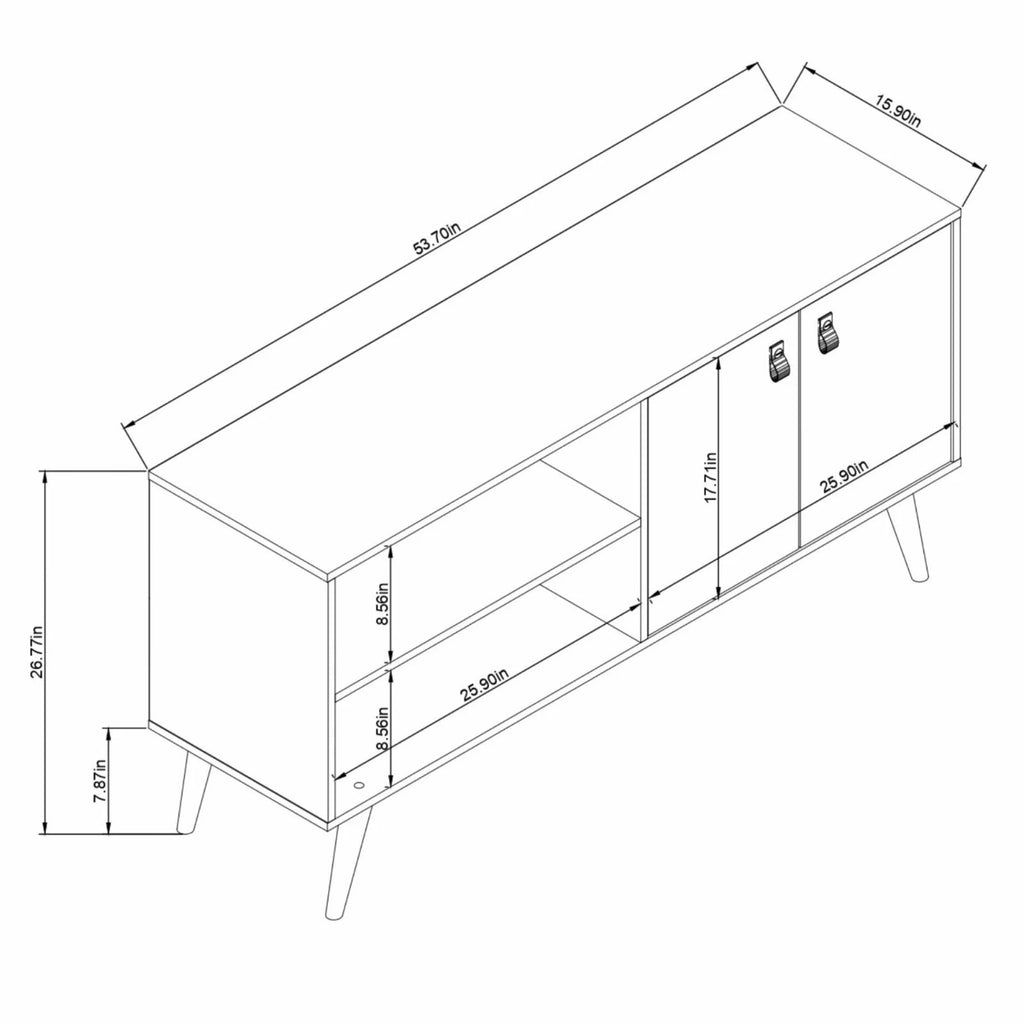White TV Stand I55534