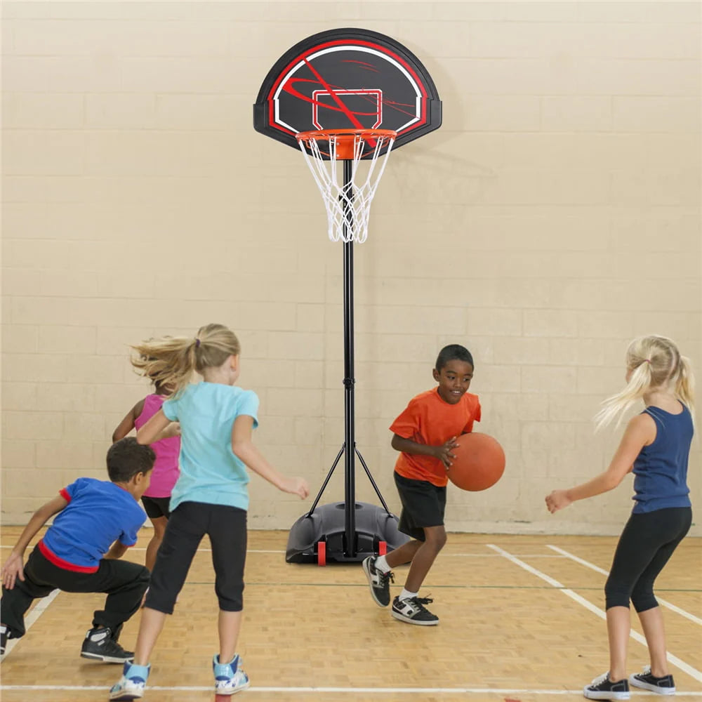 7 to 9 Ft Portable Basketball System Hoop Y5126