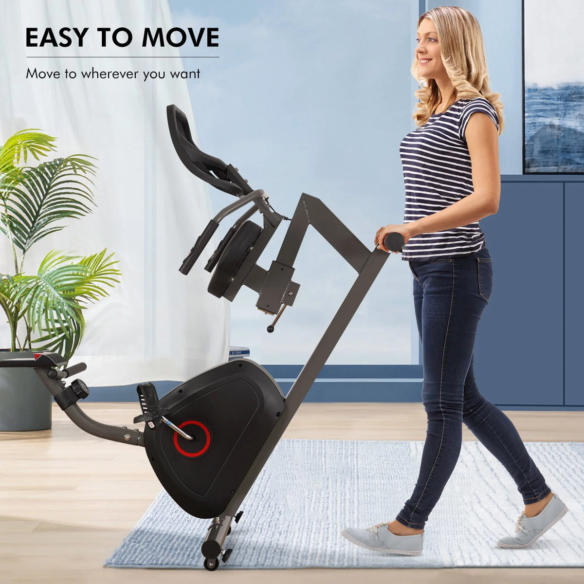 Recumbent Exercise Bike 8 Levels Quiet R475