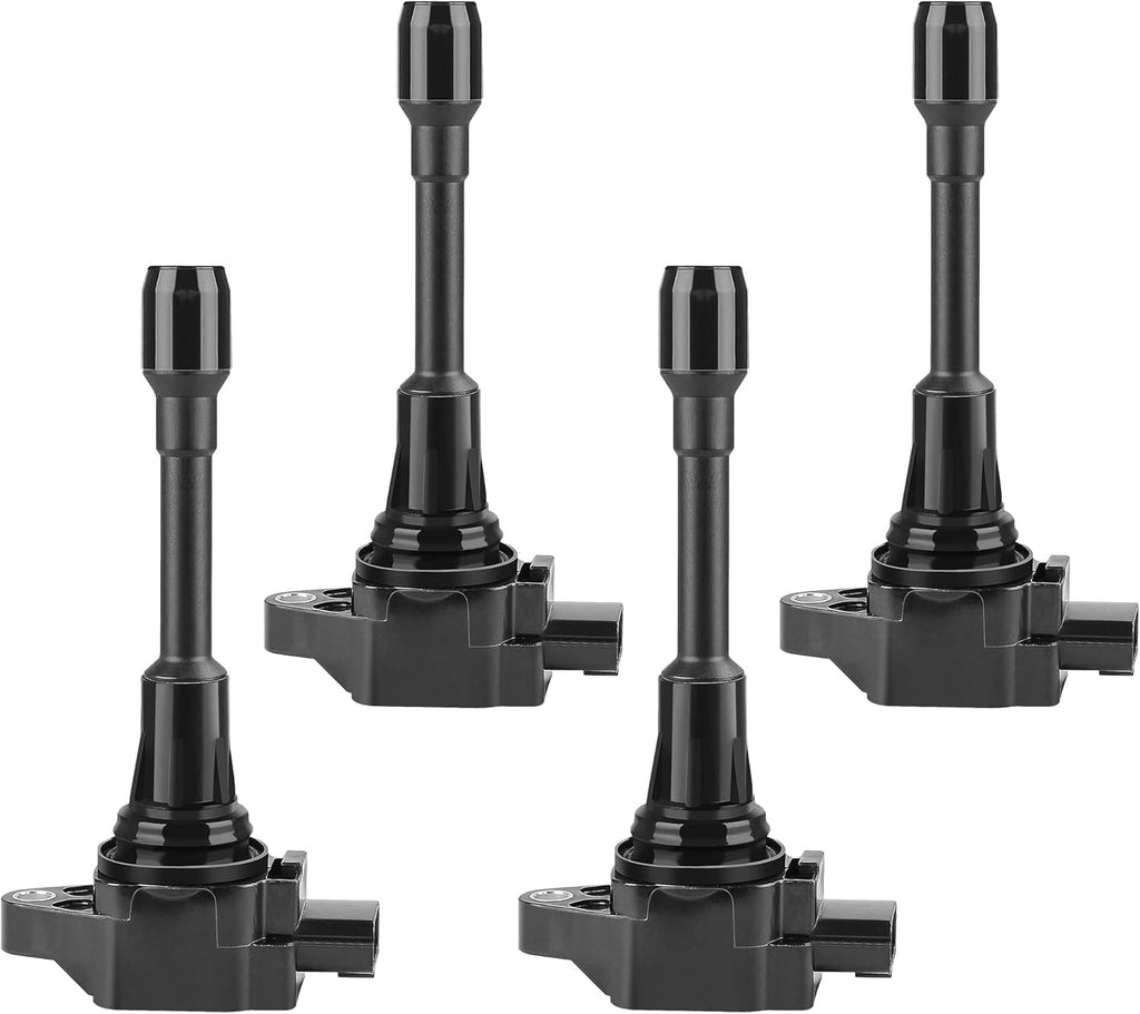 Ignition Coils 4-Pack Compatible with 2007-2018 Versa Sentra Rogue Urvan Pathfinder NV200 NV350 - 2014-2015 Infiniti QX60 - L4 1.6L 1.8L 2.0L 2.5L Pack of 2 A74822