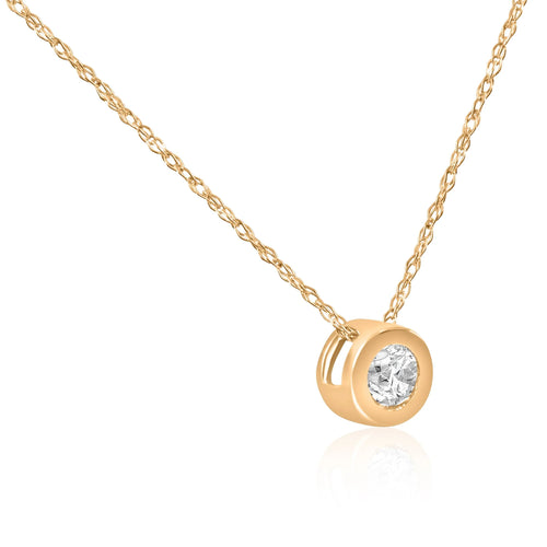 14k Yellow Gold Diamond Pendant B3185