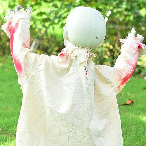 Animated Halloween Decoration 23inch Beige E5134