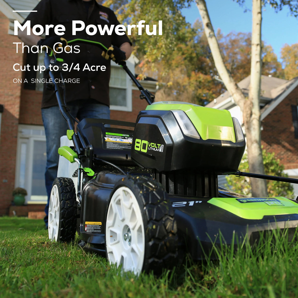 80V 21 Self Propelled Mower 5Ah Battery & Charger T40175