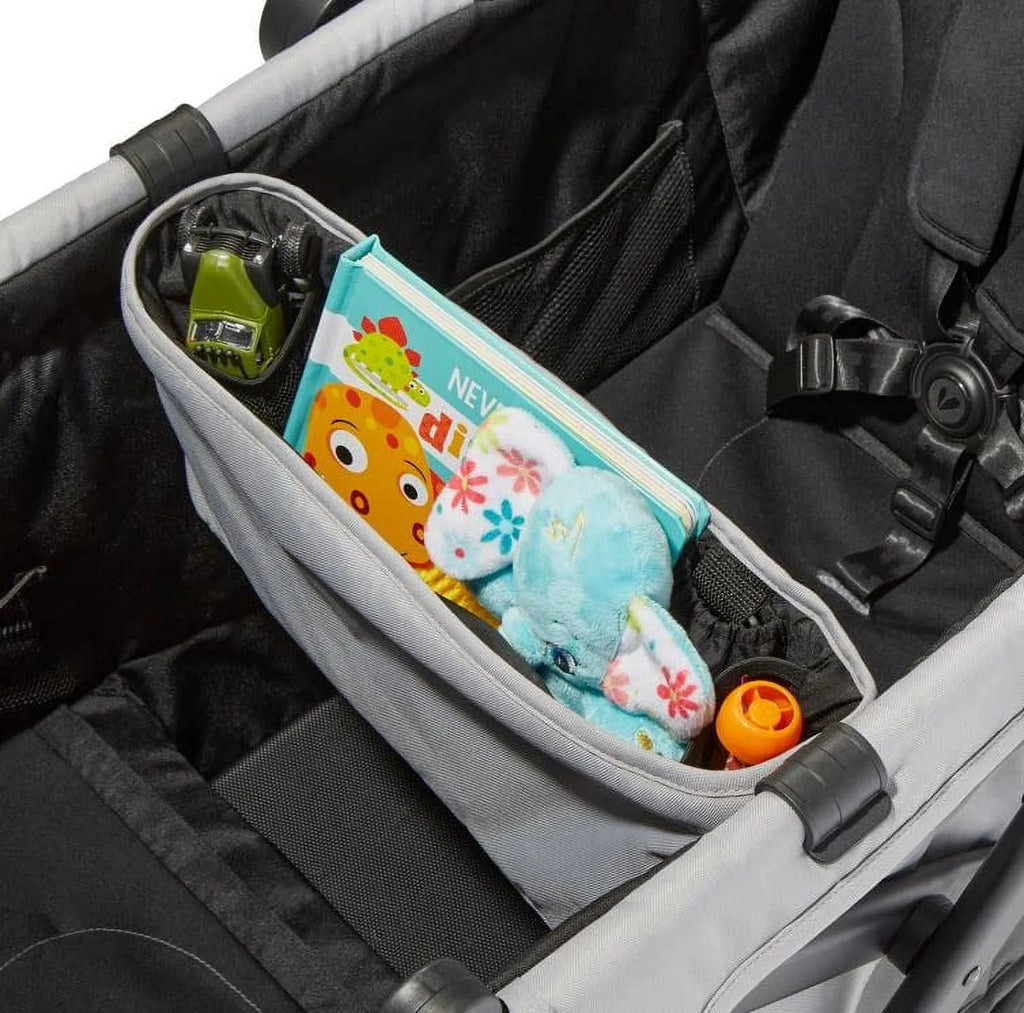 Compact 2-Seater Stroller Wagon with Adjustable Canopies Q3518