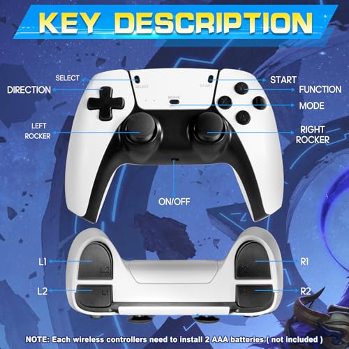 64GB Retro Game Stick with 2 Wireless Controllers Z3825