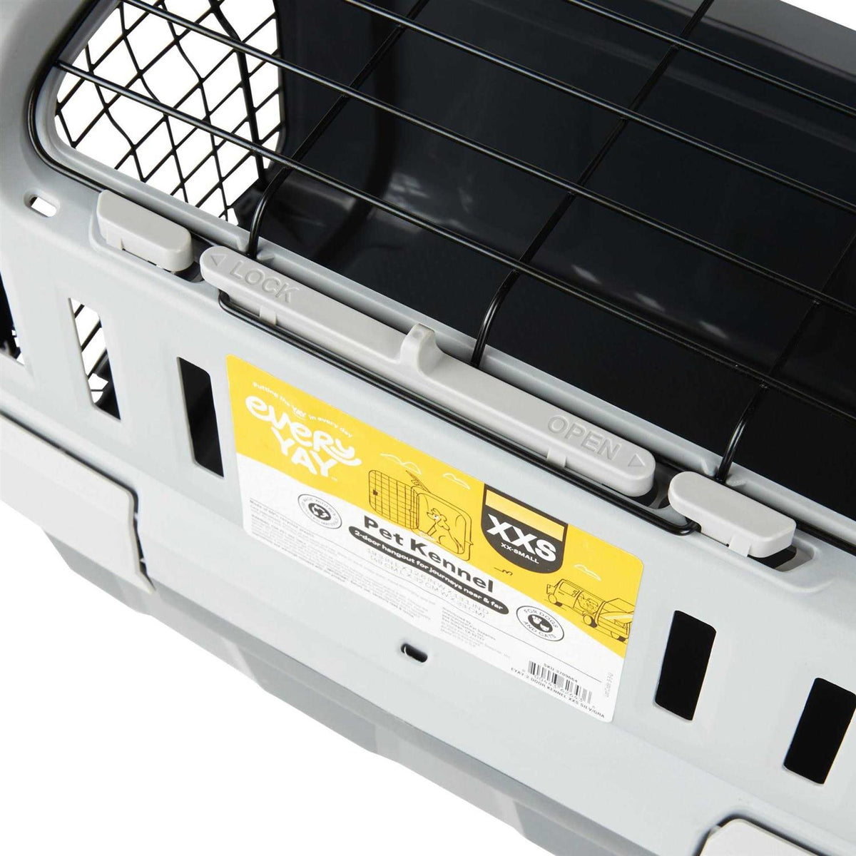 Grey 2-Door Pet Kennel Z699486