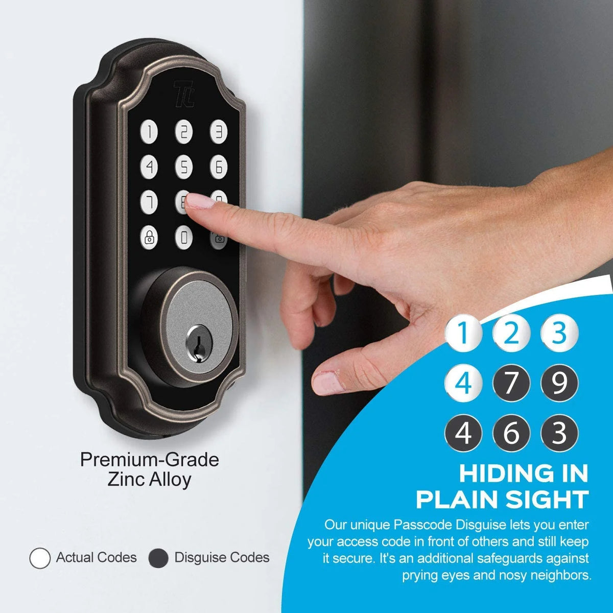 Smart Lock with Keypad Digital Deadbolt I8144