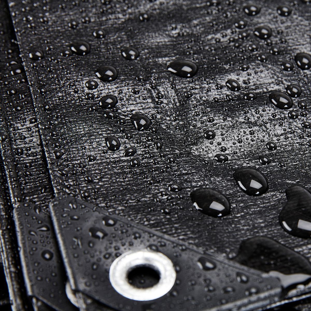 20 ft. x 30 ft. Silver and Black Weather-Resistant Tarp Z72796