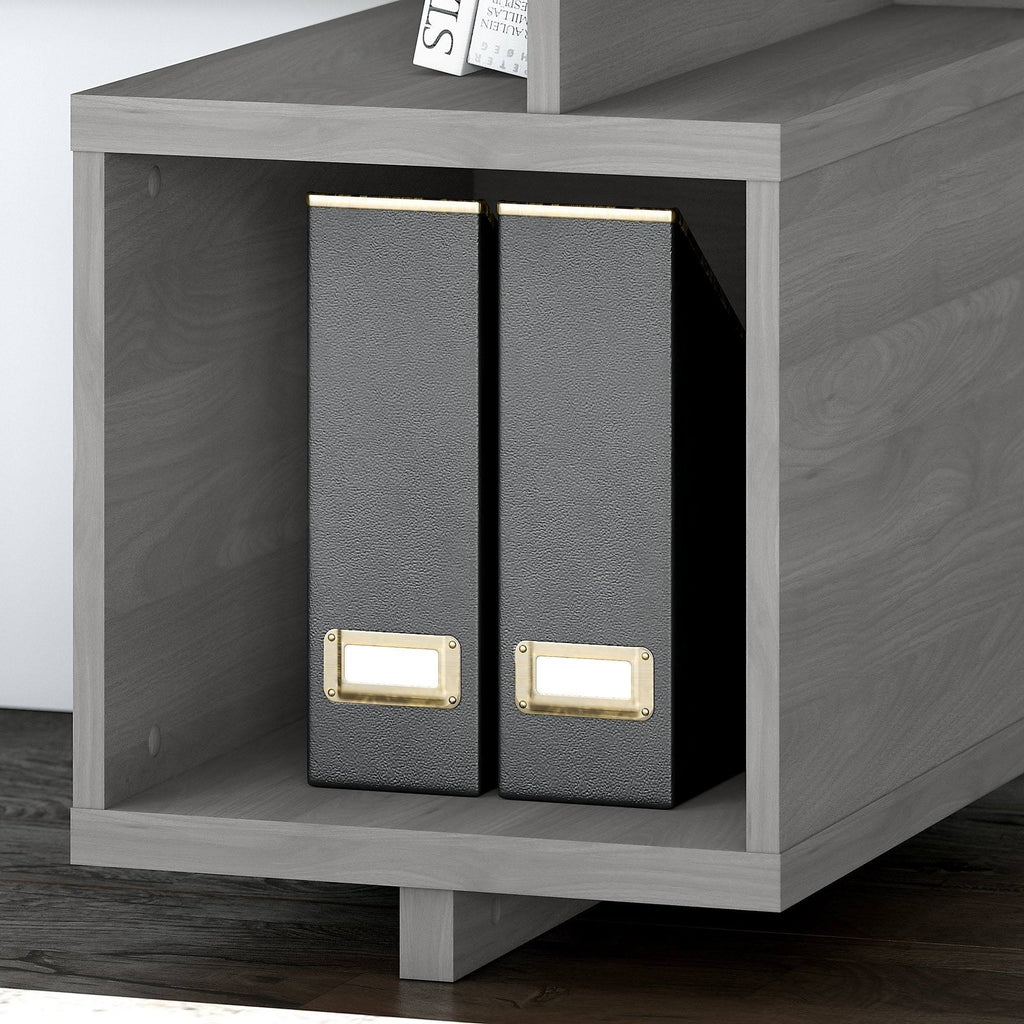 48W Writing Desk with Lateral File Cabinet Pure White N25377