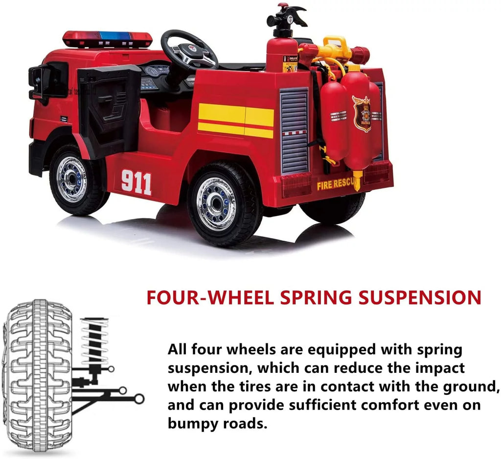 12V Battery Powered Ride On Fire Truck S2049