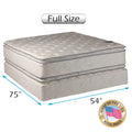 Full Size Medium Soft PillowTop Mattress Set with Bed Frame E209