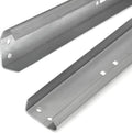 Set of Left and Right Galvanized Steel Garage Door Vertical Track for 7 Foot Tall U951715
