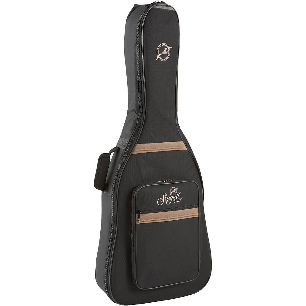 Black Embroidered Logo Guitar Gig Bag A534733