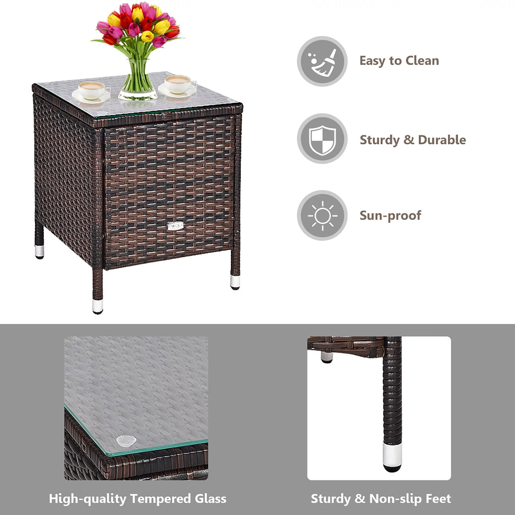 3 PCS Rattan Wicker Furniture Set G512056
