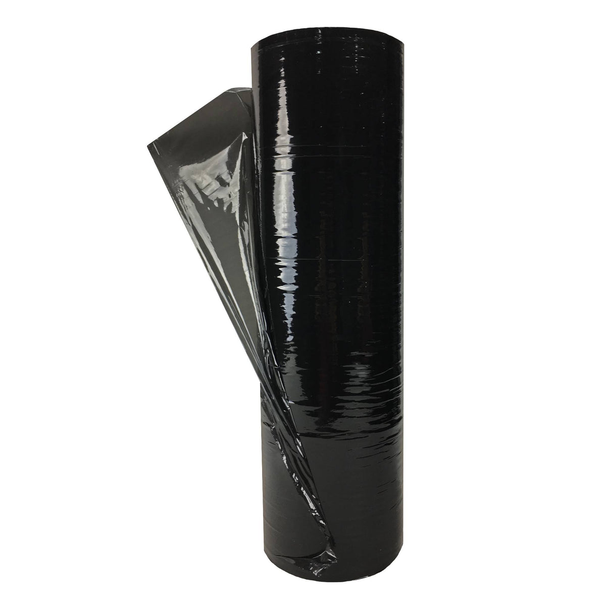 18" x 1500' 80g Stretch Wrap 4 Rolls Dark Black B709
