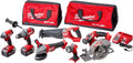 Brushless Cordless Combo Kit (6-Tool) with 5.0 Ah Batteries, Charger, Tool Bags I749