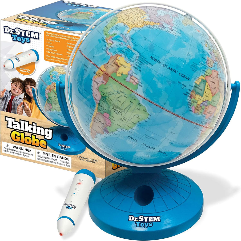 9 Inch Talking World Globe with Stylus Pen and Stand W972818